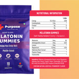 Melatonin Sleep Gummies – Pactin Based Non-Habit Forming Natural Sleep Aid - Purpose Healthcare