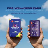 Pro Wellness Pack – 3X Hydration Multiplier (10 Sachets) + Melatonin Gummies (30 Count)