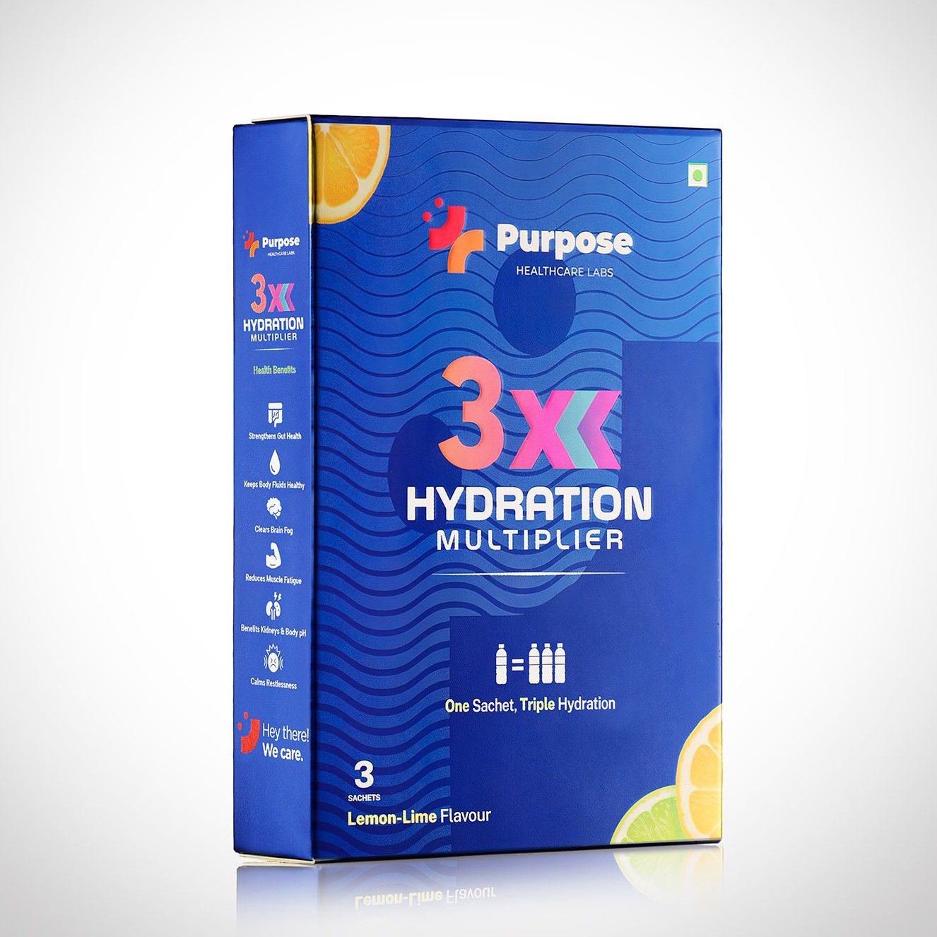 3X Hydration Multiplier with Electrolytes & Vitamins – One Sachet Triple Hydration – Pack of 3
