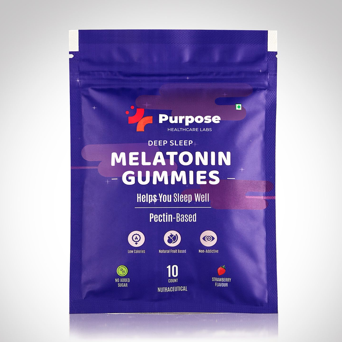 Melatonin Sleep Gummies – Pactin Based Non-Habit Forming Natural Sleep Aid - Purpose Healthcare