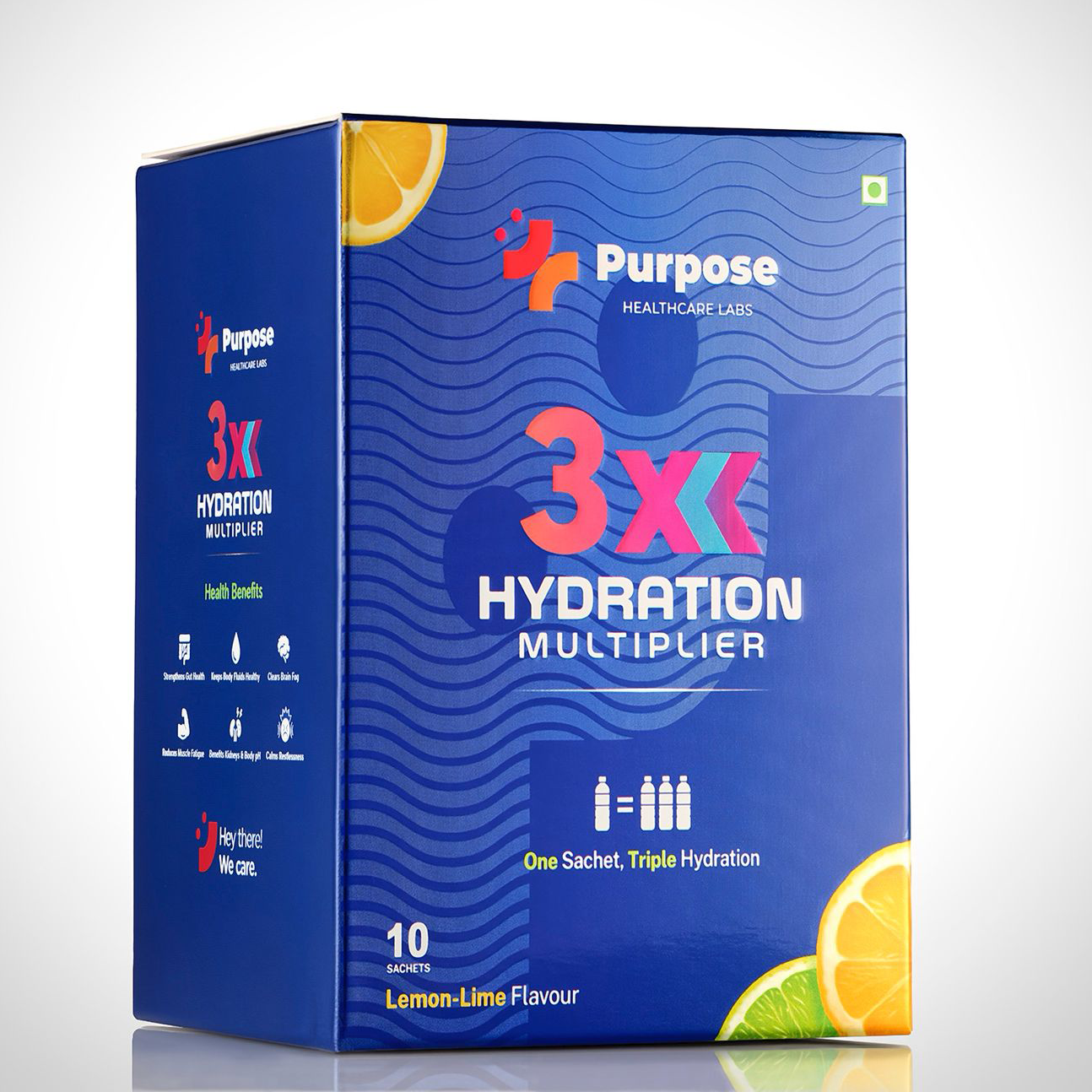 3X Hydration Multiplier with Electrolytes & Vitamins – One Sachet Triple Hydration – Pack of 10