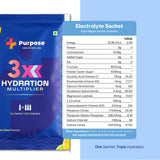 3X Hydration Multiplier with Electrolytes & Vitamins – One Sachet Triple Hydration – Pack of 10