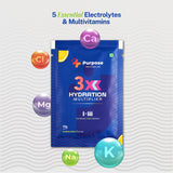 3X Hydration Multiplier with Electrolytes & Vitamins – One Sachet Triple Hydration – Pack of 10