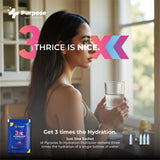 3X Hydration Multiplier with Electrolytes & Vitamins – One Sachet Triple Hydration – Pack of 10